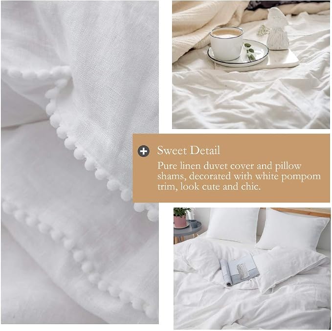 Simple&Opulence 100% Washed Linen Duvet Cover - Image 2
