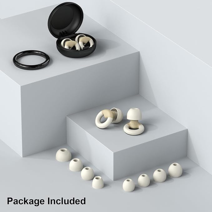 JUSTRVN Ear Plugs for Sleeping, 2 Pairs of Reusable Earplugs for Noise - Image 7