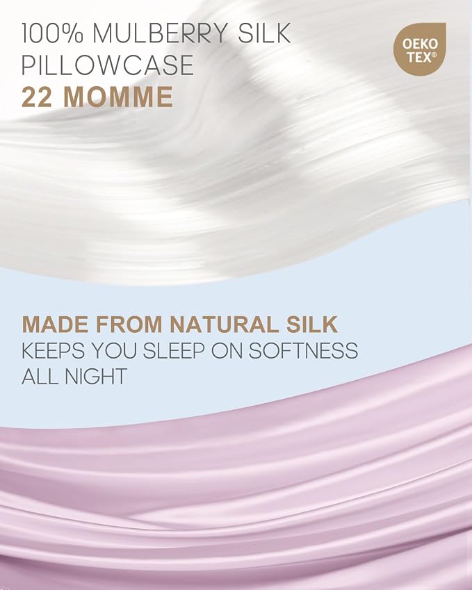 THXSILK Set of 2 Silk Pillowcase - Image 2