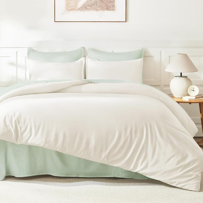 Litanika Oversized King Comforters Ivory Super King Size, 3 Pieces Lightweight - Image 6