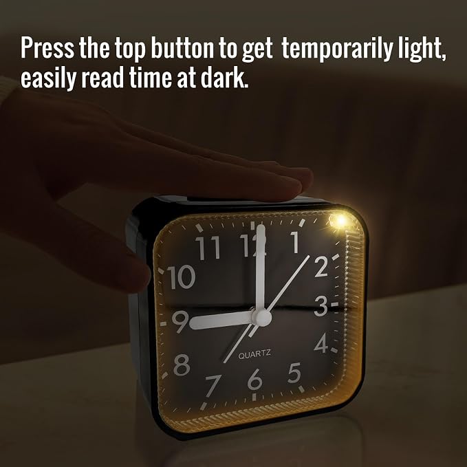 Lamisola Small Analog Alarm Clock - Image 3