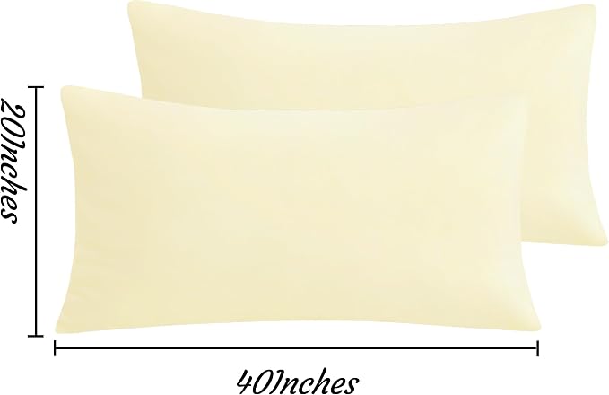 NTBAY King Pillow Cases Set of 2, 2 Pack Brushed Microfiber 20x40 Pillow Cases - Image 3