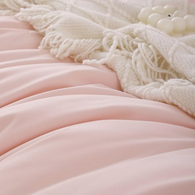 ROSGONIA Comforter Full Size for Girls Boys Teens Blush - Image 6