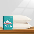 XOOX Linen 100% Egyptian Cotton Queen Pillow Cases Set of 2 by XOOXLinen