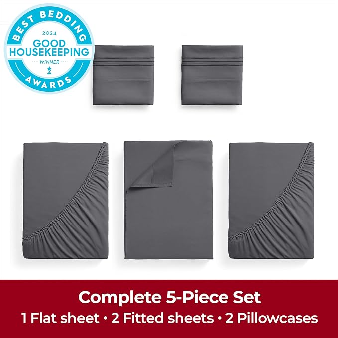 Mellanni Extra Deep Split King Sheets - Image 4