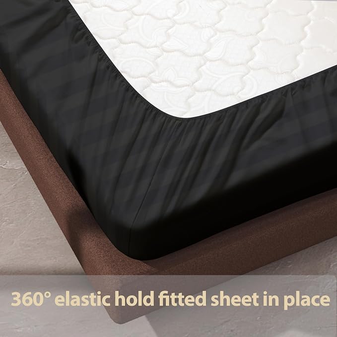 100% Egyptian Cotton Fitted Sheet CK Size, 600 Thread Count, Single Fitted - Image 6