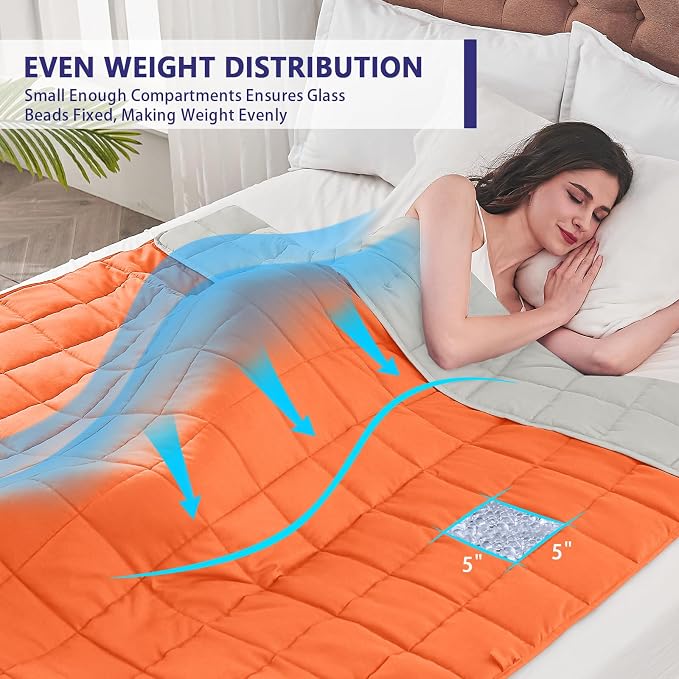 yescool Weighted Blanket for Adults Cooling Heavy Blanket for Sleeping Perfect - Image 3