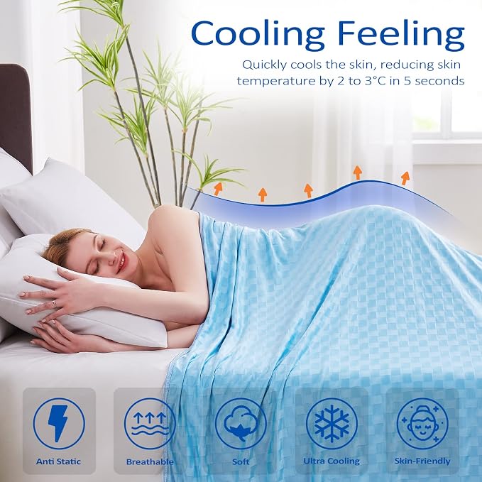 Topcee Cooling Blanket, Summer Cooling Blankets - Image 2
