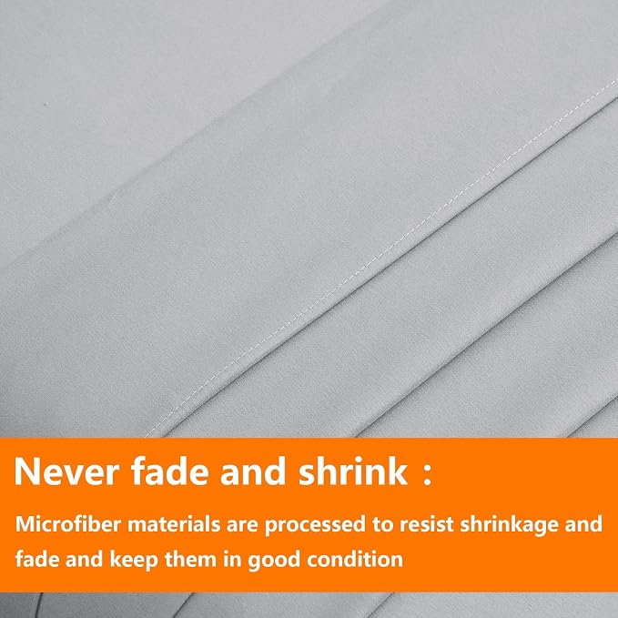 Light Grey Twin Size Comforter Set - Image 7