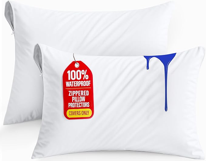 Set of 2 Pillow Protectors by UTOPIABEDDING