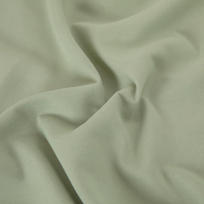 Twin Flat Sheet Only，66x96Inch Sage Green - Image 6