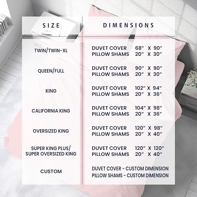 Kotton Culture 3 Pc Duvet Cover Queen Size/Full Size Set-100% Egyptian Cotton - Image 3