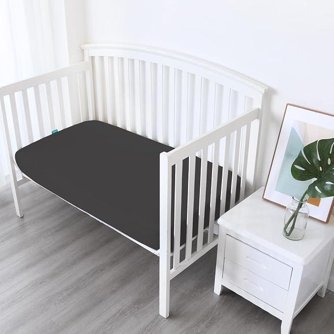 Biloban Crib Sheets Fitted, 2 Pack Crib Sheet Fits - Image 2