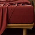 MooMee Fitted Bottom Sheet Only 100% Washed Cotton Linen Like Textured by MOOMEE