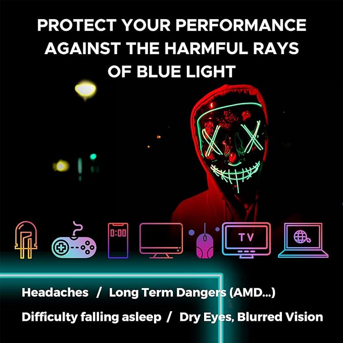 Okany Blue Light Blocking Glasses Gaming Computer Glasses Powerful Professional - Image 5