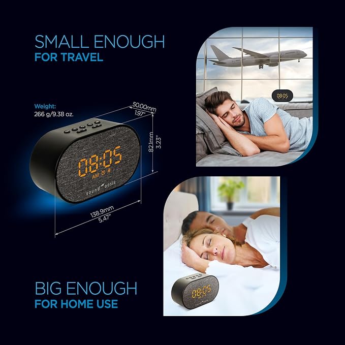 Sound Oasis® Bluetooth® Sleep Sound Therapy System® Alarm Clock - Image 5