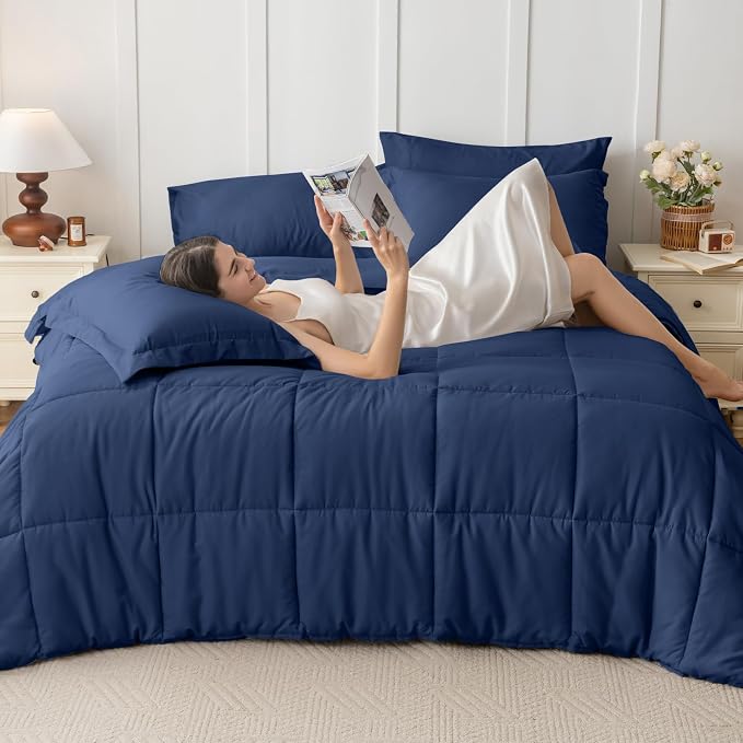 JOLLYVOGUE California King Comforter Set, Ultra-Soft Bed in a Bag Cal King Size - Image 6