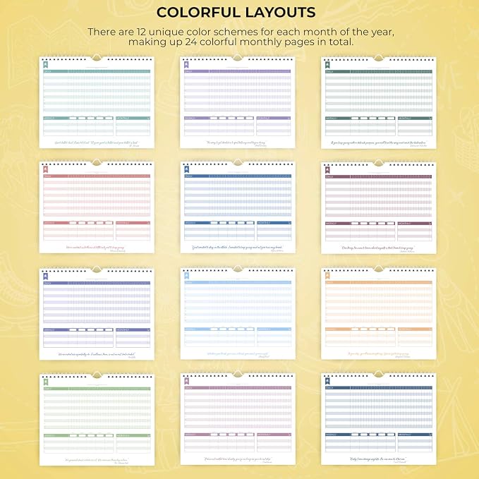 Clever Fox Habit Tracker Calendar – Inspirational Goal Tracker and Habit - Image 6