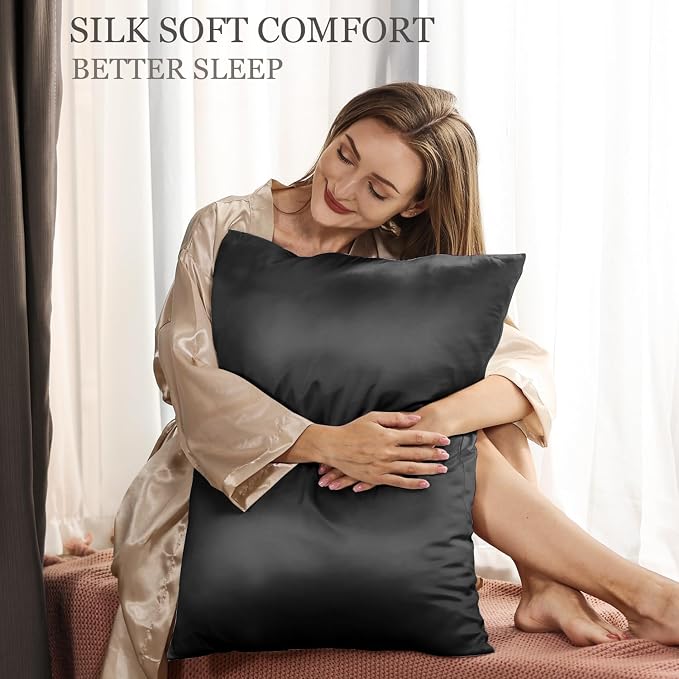 Adubor Silk Pillowcase 2 Pack for Hair and Skin - Image 2