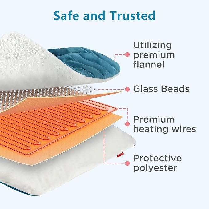 Comfytemp Weighted Heating Pad for Back & Period, FSA Eligible Electric Heat Pad - Image 7