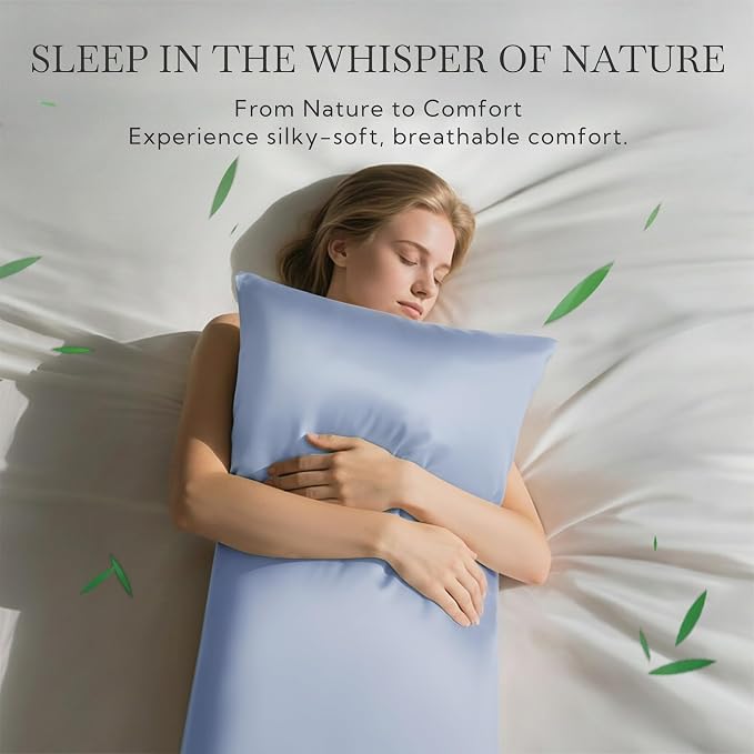 MR&HM King Pillow Cases Set of 2, Cooling Pillow Case - Image 2