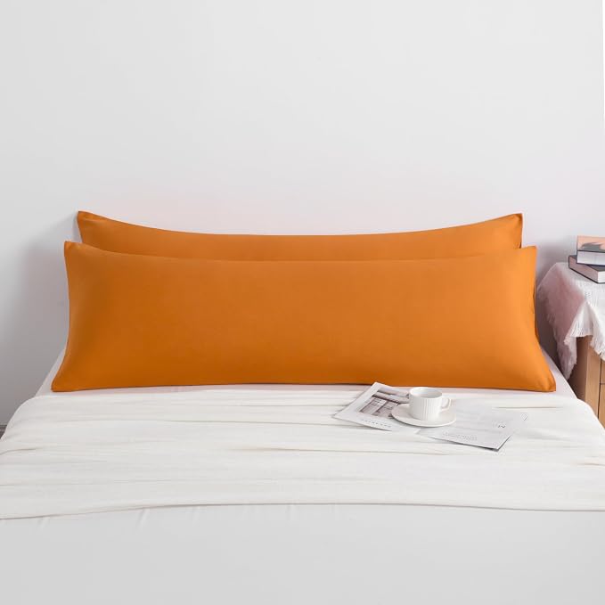 NTBAY Body Pillow Cases Set of 2, 2 Pack Brushed Microfiber 20x54 Pillow Cases - Image 3
