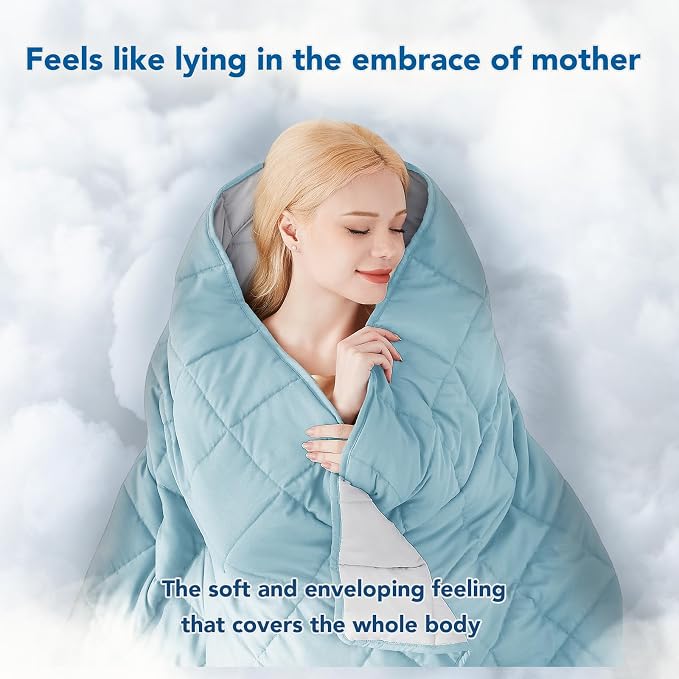 Topcee Weighted Blanket for Adults Queen Size Soft Cooling Heavy Blanket - Image 3
