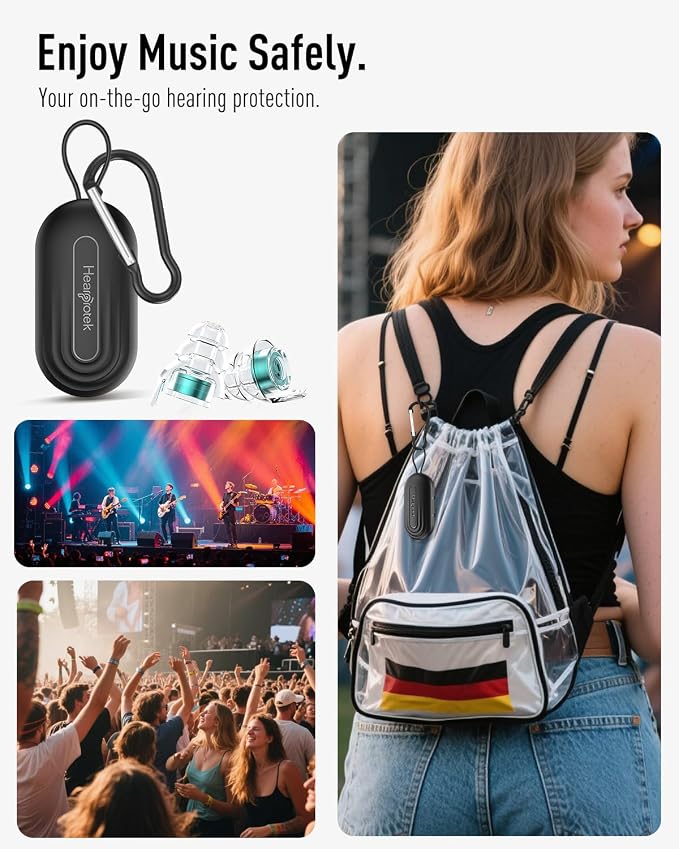 High Fidelity Concert Ear Plugs–23dB Noise Reduction, Reusable Hearing - Image 7