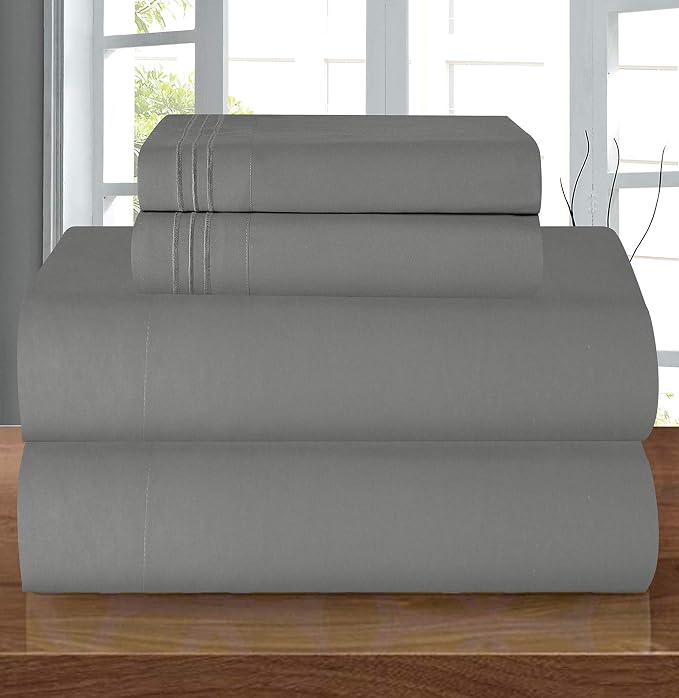 Elegant Comfort Luxury 1500 Premium Hotel Quality Microfiber 4-Piece Sheet Set by ELEGANTCOMFORT