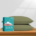 XOOX Linen 100% Egyptian Cotton King Pillow Cases Set of 2 by XOOXLinen
