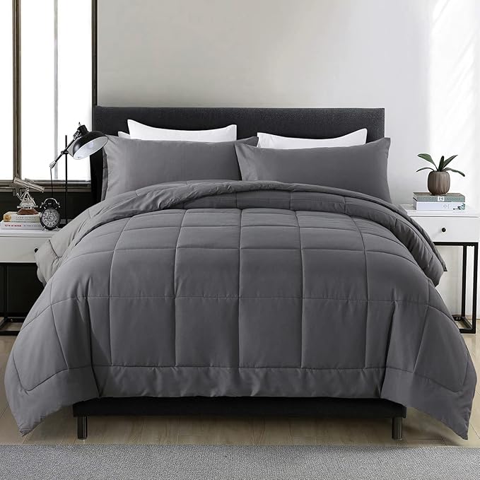 DOWNCOOL King Size Comforter Set -All Season Bedding Comforters Sets by DOWNCOOL