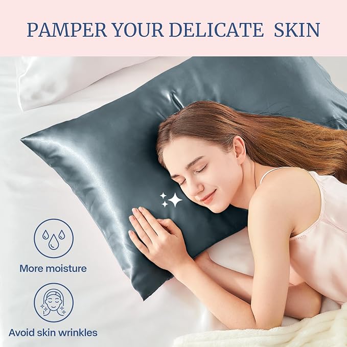 BEDELITE Satin Pillowcase for Hair and Skin, Super Soft Similar to Silk Pillow - Image 3