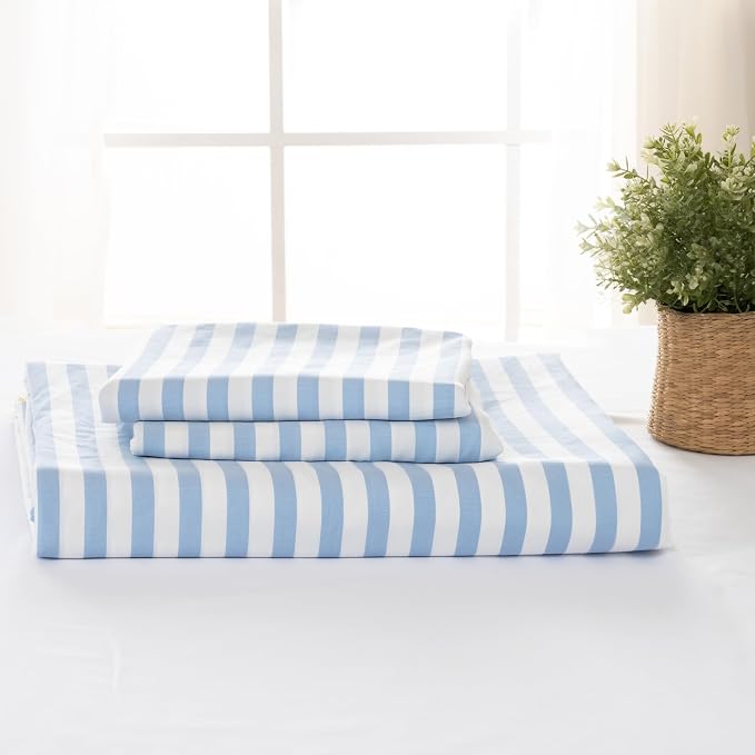 ROSE&RISY Blue Queen Duvet Cover Set, 3 Pieces Soft Bedding Queen Set, - Image 6