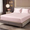 BEDELITE Satin Fitted Sheet and Pillowcases Set, Luxury Soft Similar to Silk by BEDELITE