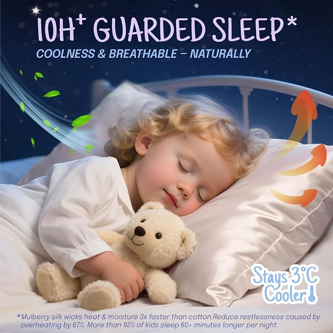 OLESILK 100% Mulberry Silk Toddler Pillowcase - Image 3