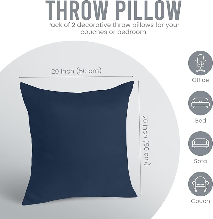 Utopia Bedding 20x20 Pillow Inserts, Sofa & Couch – Soft, Supportive & Fluffy - Image 6