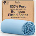 Bambaw 100% Viscose Derived from Bamboo Fitted Sheet, 16’’ Pocket King Bed by Bambaw