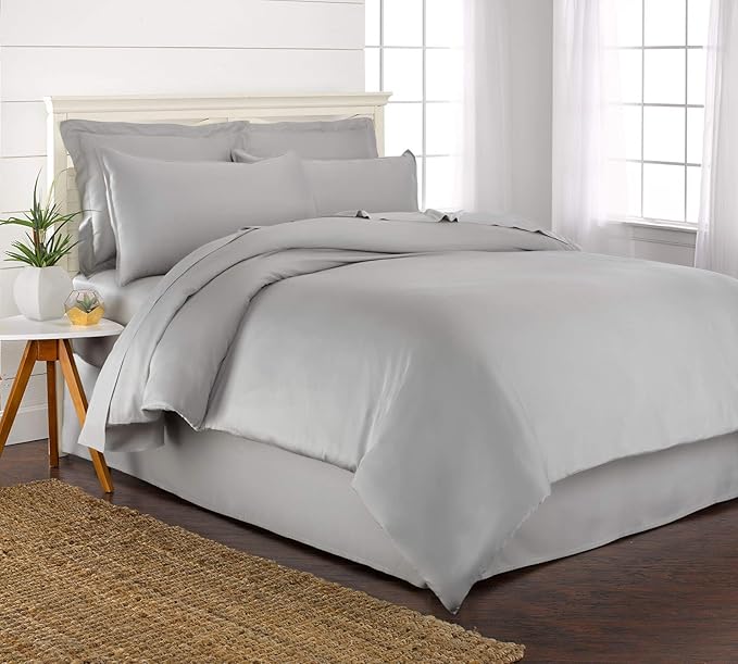 Twin Duvet Cover by Pure Bamboo, 2 Piece Set, Genuine 100% Organic Viscose by PureBamboo