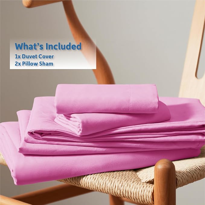 Nestl Light Pink Duvet Cover Queen Size - Image 9