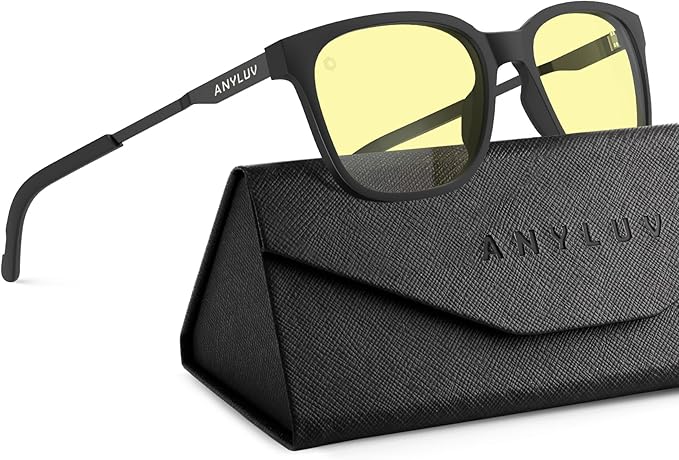 ANYLUV Blue Light Glasses for Men, Lightweight Computer Gaming Glasses by ANYLUV