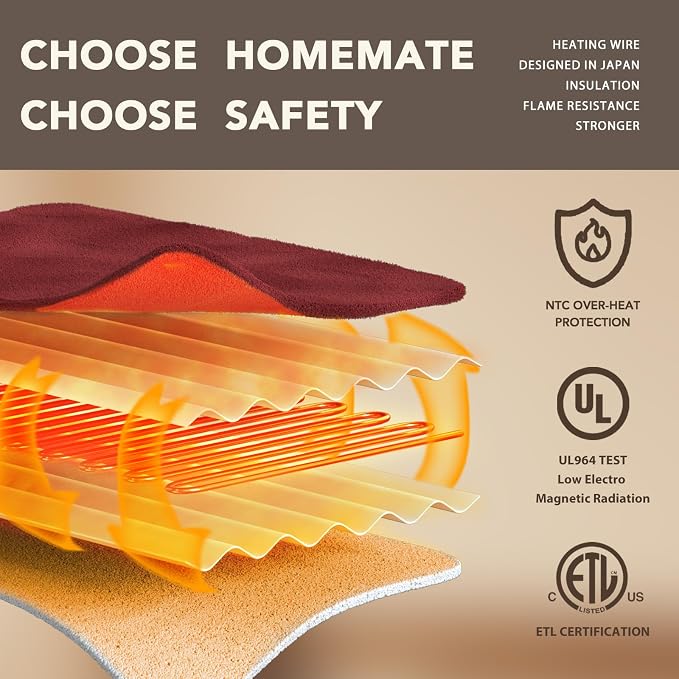 Homemate Heated Blanket Electric Throw - Image 3