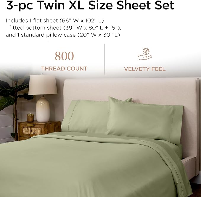 Threadmill 800 Thread Count 100% Cotton Sheets - Image 2