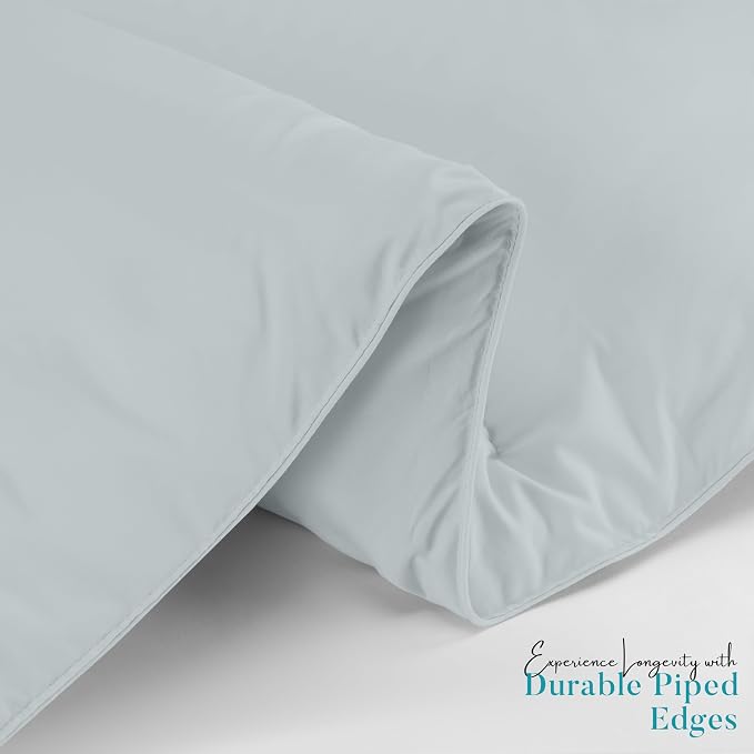 Utopia Bedding King Comforter Duvet Insert, Quilted Light Grey Comforter - Image 6