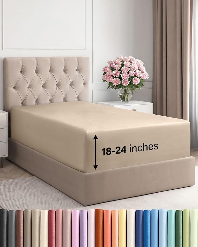 Extra Deep Twin Fitted Sheet by CGKUnlimited
