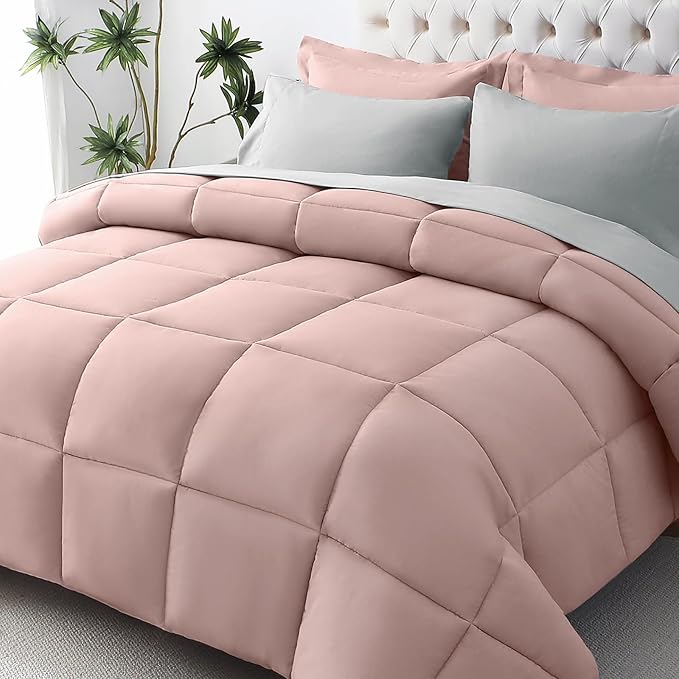 JOLLYVOGUE Full Comforter Set, Ultra-Soft Bed in a Bag Full Size 7 Pieces by JOLLYVOGUE