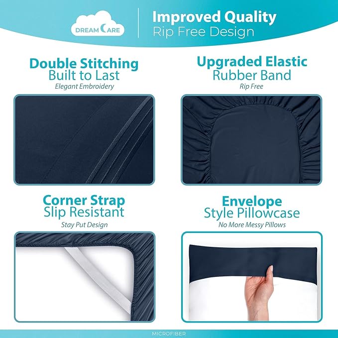 DREAMCARE Queen Sheet Set - Image 6