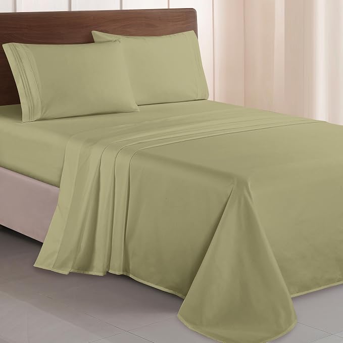 Elegant Comfort Luxurious 1500 Premium Hotel Quality Microfiber Three Line by ELEGANTCOMFORT