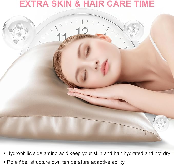 Silk Pillow Cases 2 Pack Standard Size - Image 3