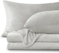 BEDELITE Flannel Sheets Full Size Light Grey by BEDELITE