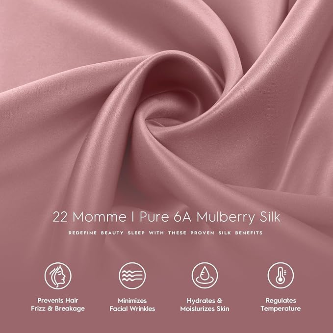 Tafts Pillow Cases - 22mm 100% Pure Mulberry 6A Silk Pillowcase - Image 5
